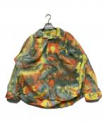 AiEエーアイイー）の古着「TIE DYE PAINTER SHIRT」｜グリーン×イエロー