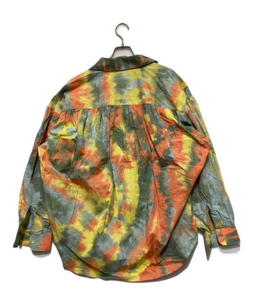 AiE（エーアイイー）AiE (エーアイイー) TIE DYE PAINTER SHIRT グリーン×イエロー サイズ:Mの古着・服飾アイテム