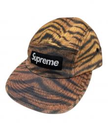 SUPREME（シュプリーム）の古着「25AW Washed Chino  Twill Camp Cap Tiger」｜ブラック×ベージュ