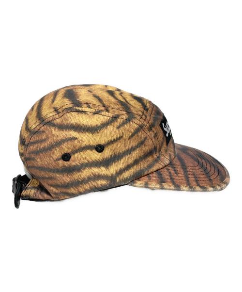 SUPREME（シュプリーム）Supreme (シュプリーム) 25AW Washed Chino  Twill Camp Cap Tiger ブラック×ベージュの古着・服飾アイテム