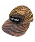Supreme（シュプリーム）の古着「25AW Washed Chino  Twill Camp Cap Tiger」｜ブラック×ベージュ