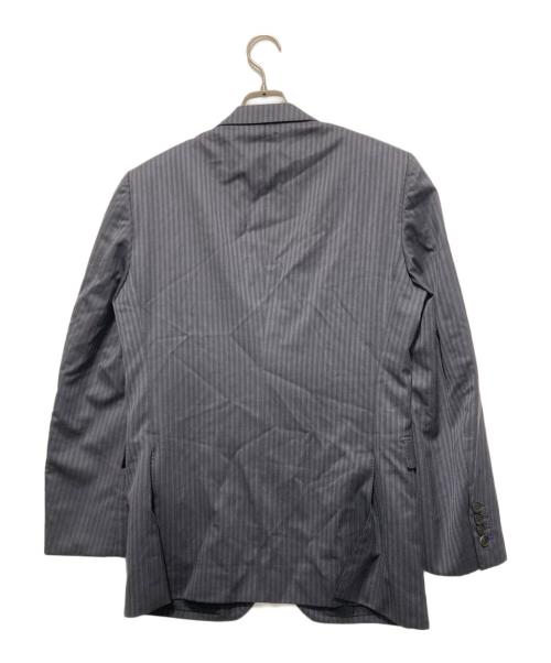 BURBERRY BLACK LABEL（バーバリーブラックレーベル）BURBERRY BLACK LABEL (バーバリーブラックレーベル) ストライプ柄 セットアップ グレー サイズ:40Rの古着・服飾アイテム