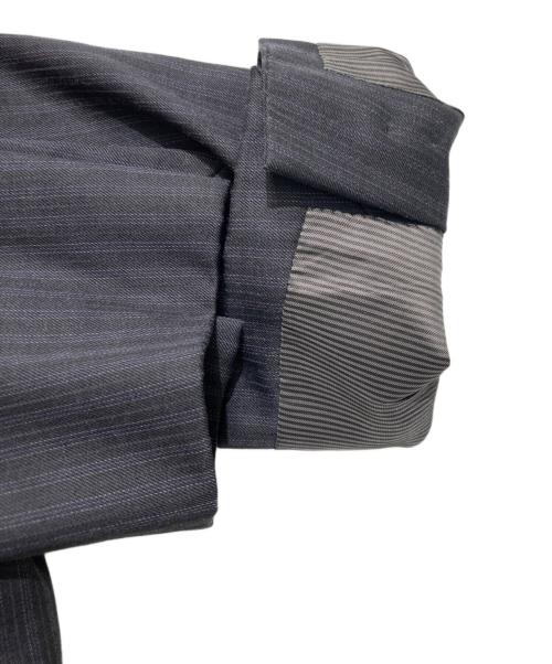 BURBERRY BLACK LABEL（バーバリーブラックレーベル）BURBERRY BLACK LABEL (バーバリーブラックレーベル) ストライプ柄 セットアップ グレー サイズ:40Rの古着・服飾アイテム