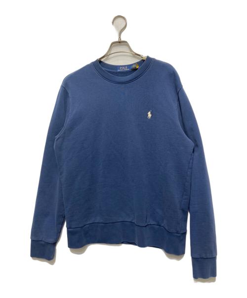 POLO RALPH LAUREN（ポロ・ラルフローレン）POLO RALPH LAUREN (ポロ・ラルフローレン) 刺繍スウェット ネイビー サイズ:Mの古着・服飾アイテム