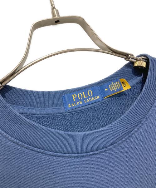 POLO RALPH LAUREN（ポロ・ラルフローレン）POLO RALPH LAUREN (ポロ・ラルフローレン) 刺繍スウェット ネイビー サイズ:Mの古着・服飾アイテム