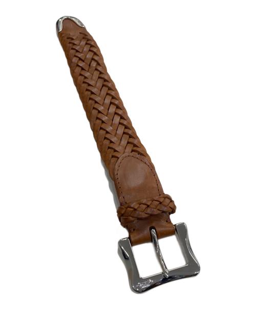 J&M DAVIDSON（ジェイ＆エム デヴィッドソン）J&M DAVIDSON (ジェイ＆エム デヴィッドソン) PLAITED ENVELOPE BRACELET ブラウンの古着・服飾アイテム