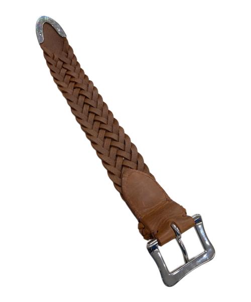 J&M DAVIDSON（ジェイ＆エム デヴィッドソン）J&M DAVIDSON (ジェイ＆エム デヴィッドソン) PLAITED ENVELOPE BRACELET ブラウンの古着・服飾アイテム