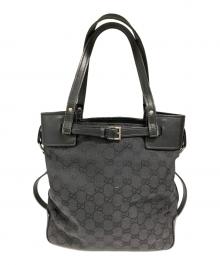 GUCCI（グッチ）の古着「GGキャンバストートバッグ」｜ブラック
