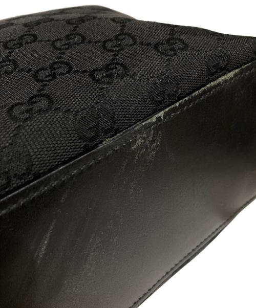 GUCCI（グッチ）GUCCI (グッチ) GGキャンバストートバッグ ブラックの古着・服飾アイテム