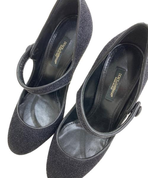 DOLCE & GABBANA（ドルチェ＆ガッバーナ）DOLCE & GABBANA (ドルチェ＆ガッバーナ) ヒールパンプス ブラック サイズ:35 1/2の古着・服飾アイテム
