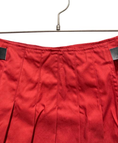 BURBERRY BLUE LABEL（バーバリー ブルー レーベル）BURBERRY BLUE LABEL (バーバリー ブルー レーベル) ラップスカート レッド サイズ:38の古着・服飾アイテム