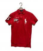 POLO RALPH LAURENポロ・ラルフローレン）の古着「ビッグポニーポロシャツ」｜レッド