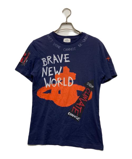 Vivienne Westwood man（ヴィヴィアン ウェストウッド マン）Vivienne Westwood man (ヴィヴィアン ウェストウッド マン) グラフィックTシャツ ネイビー サイズ:XSの古着・服飾アイテム