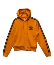 adidas（アディダス）の古着「00s OLD トラックフーデットジャケット」｜オレンジ