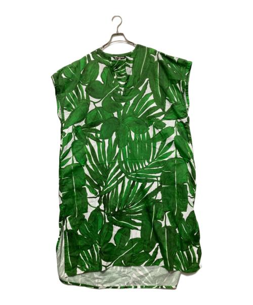 HAVERSACK（ハバーサック）HAVERSACK (ハバーサック) Big leaf print Dress グリーン サイズ:1の古着・服飾アイテム