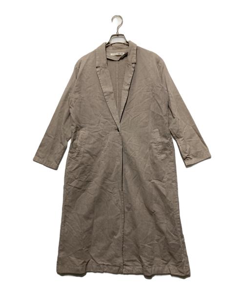 evam eva（エヴァムエヴァ）evam eva (エヴァムエヴァ) コットン和紙コート ベージュ サイズ:1の古着・服飾アイテム