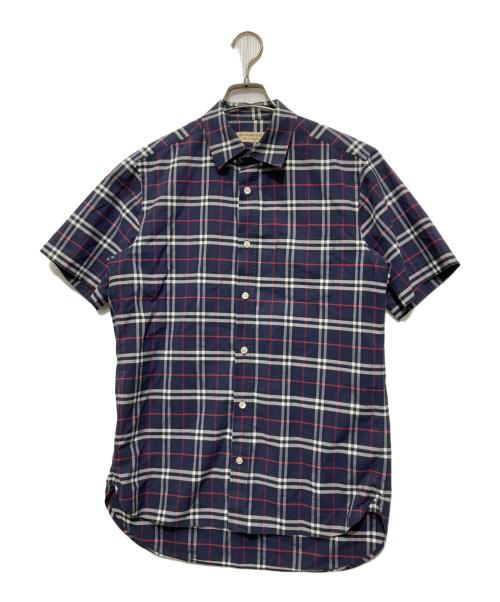 BURBERRY（バーバリー）BURBERRY (バーバリー) チェックシャツ ネイビー サイズ:Sの古着・服飾アイテム
