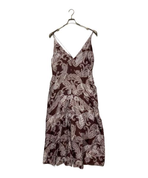 SACRA（サクラ）SACRA (サクラ) OVERLAP PAISLEY SALOPETTE ブラウン サイズ:38の古着・服飾アイテム