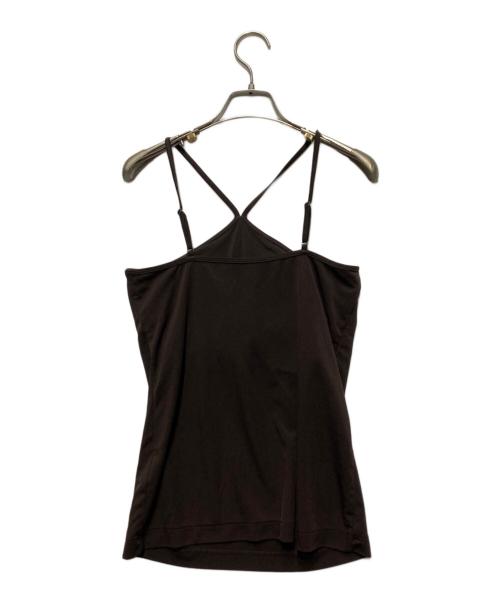 LE PHIL（ル フィル）LE PHIL (ル フィル) カップ付き キャミソール カップインキャミトップＶ ブラウンの古着・服飾アイテム