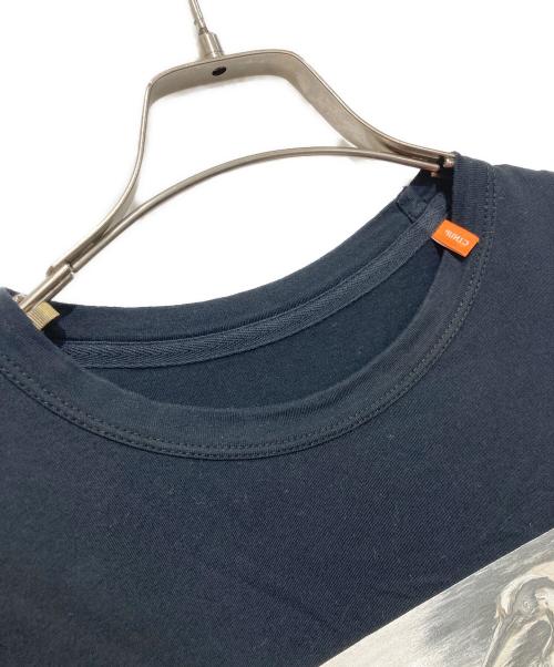 HERON PRESTON（ヘロンプレストン）HERON PRESTON (ヘロンプレストン) プリントTシャツ ブラック サイズ:XSの古着・服飾アイテム