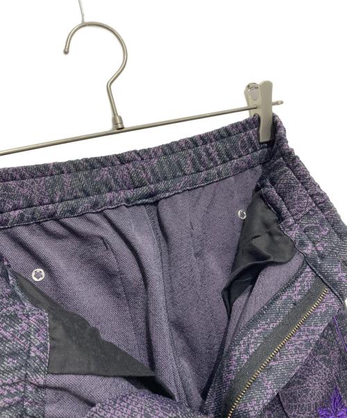 Needles（ニードルズ）Needles (ニードルズ) 総柄トラックパンツ パープル サイズ:XSの古着・服飾アイテム