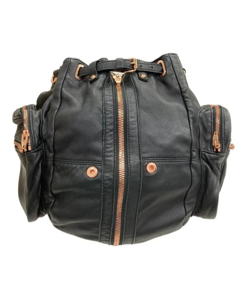ALEXANDER WANG（アレキサンダー・ワン）ALEXANDER WANG (アレキサンダー・ワン) MINI MARTI レザーリュック ブラックの古着・服飾アイテム