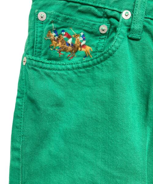 POLO RALPH LAUREN（ポロ・ラルフローレン）POLO RALPH LAUREN (ポロ・ラルフローレン) 867 クラシック デニム グリーン サイズ:W30の古着・服飾アイテム