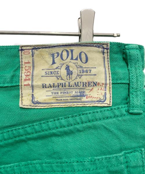 POLO RALPH LAUREN（ポロ・ラルフローレン）POLO RALPH LAUREN (ポロ・ラルフローレン) 867 クラシック デニム グリーン サイズ:W30の古着・服飾アイテム