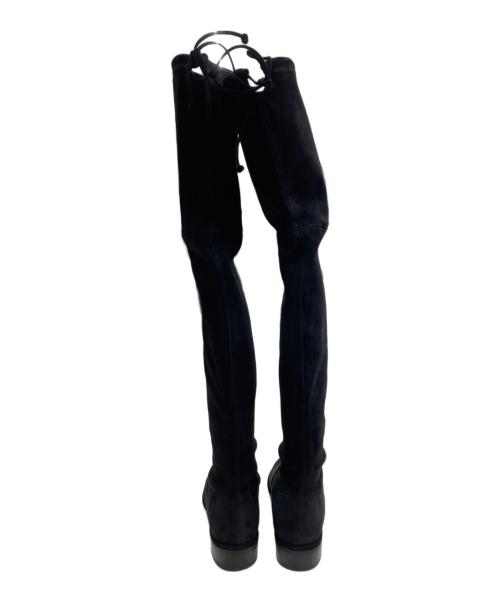 STUART WEITZMAN（スチュアートワイツマン）STUART WEITZMAN (スチュアートワイツマン) LOWLAND BLACK SUEDE STR ブラック サイズ:35 1/2 未使用品の古着・服飾アイテム