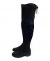 STUART WEITZMAN (スチュアートワイツマン) LOWLAND BLACK SUEDE STR ブラック サイズ:35 1/2 未使用品：10000円