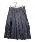 MARGARET HOWELL（マーガレットハウエル）の古着「OUTLINE SPOT SILK SKIRT」｜グレー