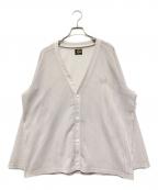 Needlesニードルズ）の古着「V-Neck Cardigan-Raschel Lace」｜ベージュ