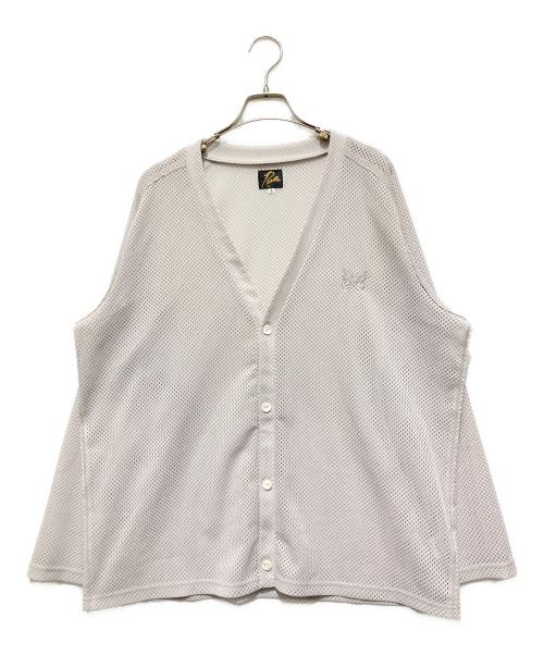 Needles（ニードルズ）Needles (ニードルズ) V-Neck Cardigan-Raschel Lace ベージュ サイズ:Lの古着・服飾アイテム