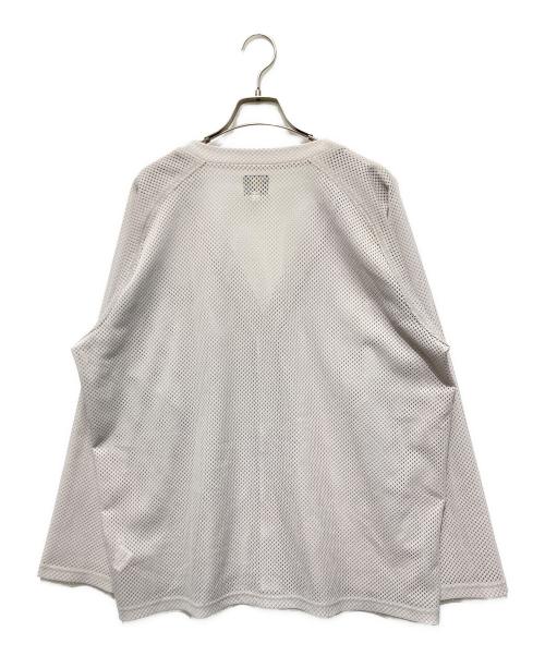 Needles（ニードルズ）Needles (ニードルズ) V-Neck Cardigan-Raschel Lace ベージュ サイズ:Lの古着・服飾アイテム