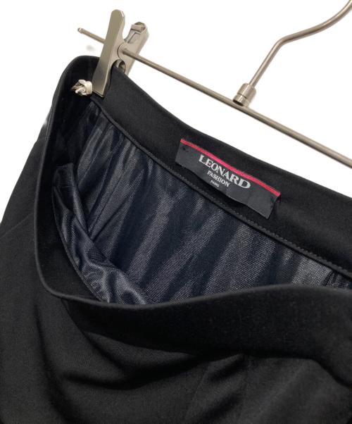 LEONARD FASHION（レオナールファッション）LEONARD FASHION (レオナールファッション) タイトロングスカート ブラック サイズ:64の古着・服飾アイテム