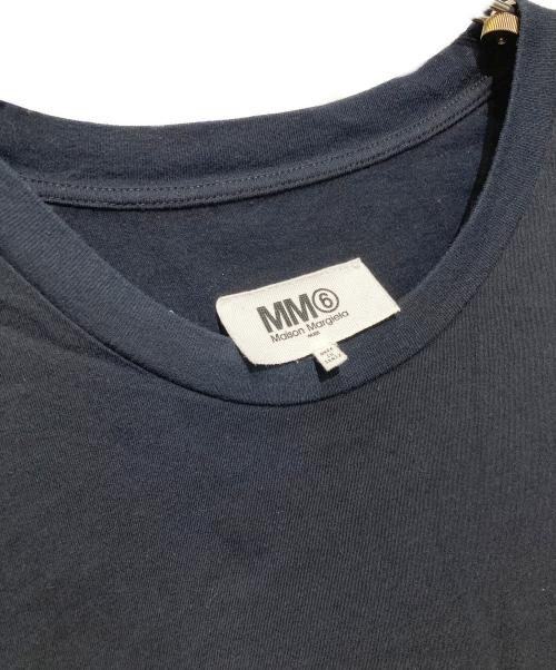 MM6 Maison Margiela（エムエムシックスメゾンマルジェラ）MM6 Maison Margiela (エムエムシックスメゾンマルジェラ) リバースロゴTシャツ ブラック サイズ:Sの古着・服飾アイテム