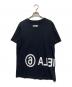 MM6 Maison Margiela（エムエムシックスメゾンマルジェラ）の古着「リバースロゴTシャツ」｜ブラック