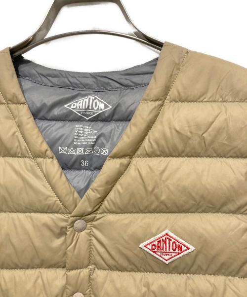 DANTON（ダントン）DANTON (ダントン) インナーダウンベスト ベージュ サイズ:36の古着・服飾アイテム