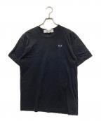 PLAY COMME des GARCONSプレイコムデギャルソン）の古着「T-Shirt With Black Emblem」｜ブラック