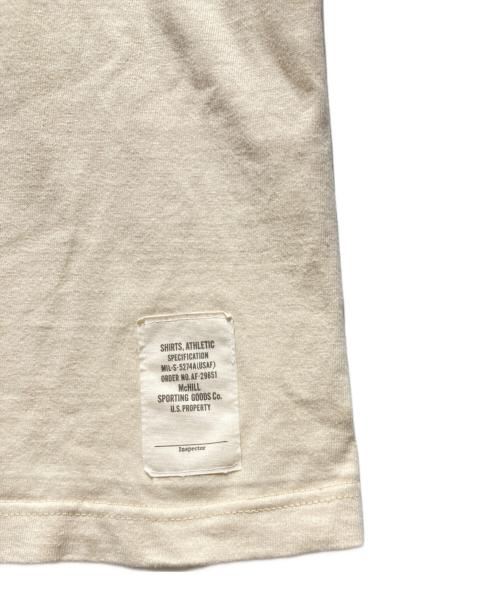 TOYS MCCOY（トイズマッコイ）TOYS McCOY (トイズマッコイ) マリリンモンローリンガーTシャツ スカイブルー×ベージュ サイズ:Mの古着・服飾アイテム