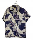 Sun Surfサンサーフ）の古着「アロハシャツ」｜ネイビー
