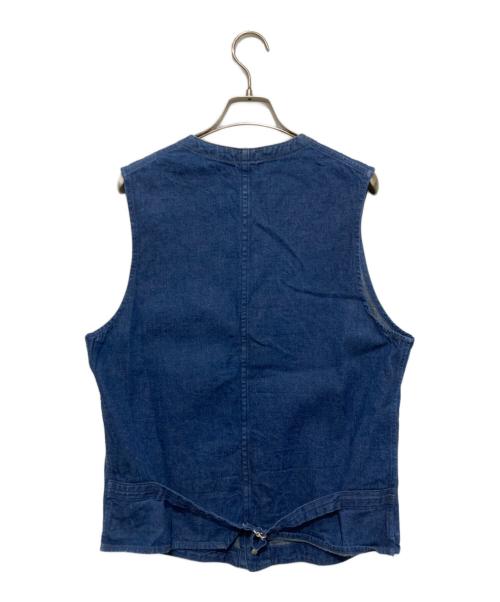 WAREHOUSE（ウエアハウス）WAREHOUSE (ウエアハウス) シンチバックデニムベスト ネイビー サイズ:FREEの古着・服飾アイテム