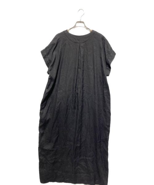 Spick and Span（スピック＆スパン）Spick and Span (スピック＆スパン) 25ss リネンカフタンドレス ブラック サイズ:36の古着・服飾アイテム