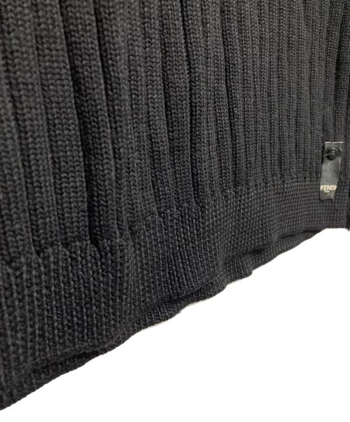 FENDI（フェンディ）FENDI (フェンディ) ロゴ ニットセーター ブラック サイズ:サイズ50の古着・服飾アイテム