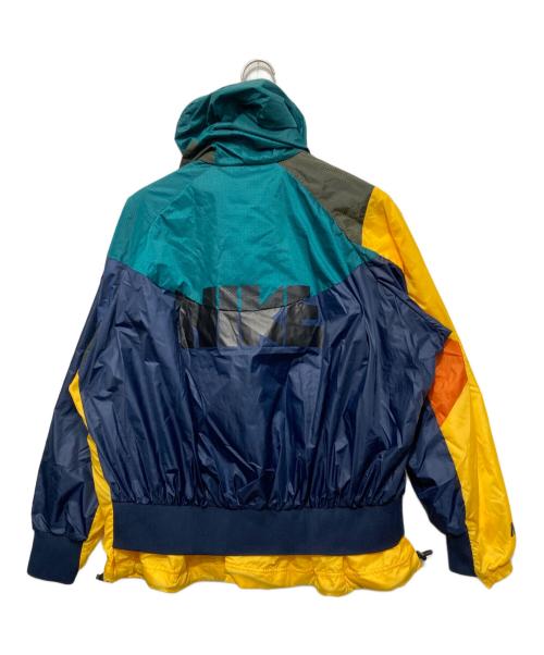 NIKE（ナイキ）NIKE (ナイキ) sacai (サカイ) 19SS Hooded Anorak ブラック×グリーン サイズ:Mの古着・服飾アイテム