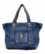 POLO RALPH LAURENポロ・ラルフローレン）の古着「デニムミニトートバッグ」｜ネイビー