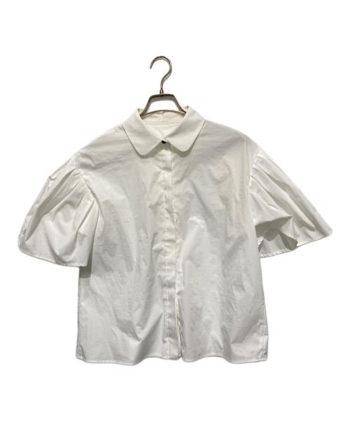 ELLIE（エリー）ELLIE (エリー) ラウンドカラーブラウス ホワイト サイズ:Freeの古着・服飾アイテム