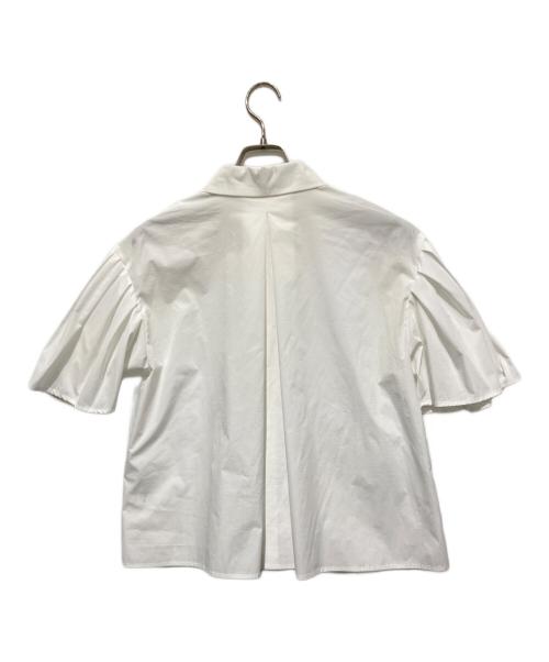 ELLIE（エリー）ELLIE (エリー) ラウンドカラーブラウス ホワイト サイズ:Freeの古着・服飾アイテム