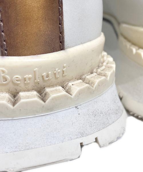 Berluti（ベルルッティ）Berluti (ベルルッティ) ファストトラックホワイトレザースニーカー ホワイト サイズ:サイズ6の古着・服飾アイテム