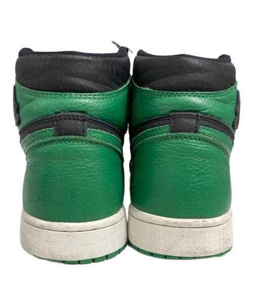 NIKE（ナイキ）NIKE (ナイキ) Air Jordan 1 High OG Pine Green ブラック×グリーン サイズ:27.5cmの古着・服飾アイテム